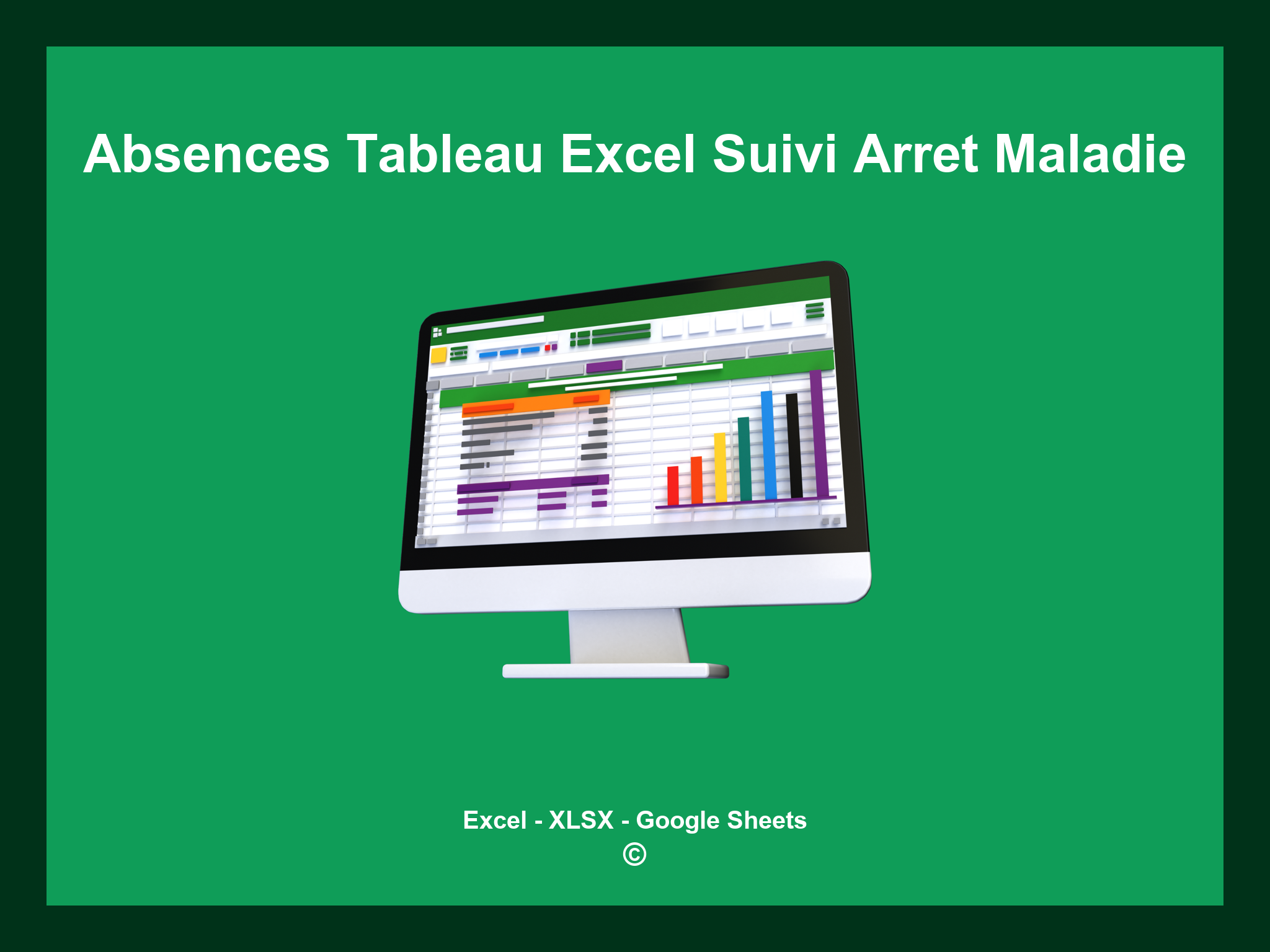 Absences Tableau Excel Suivi Arret Maladie