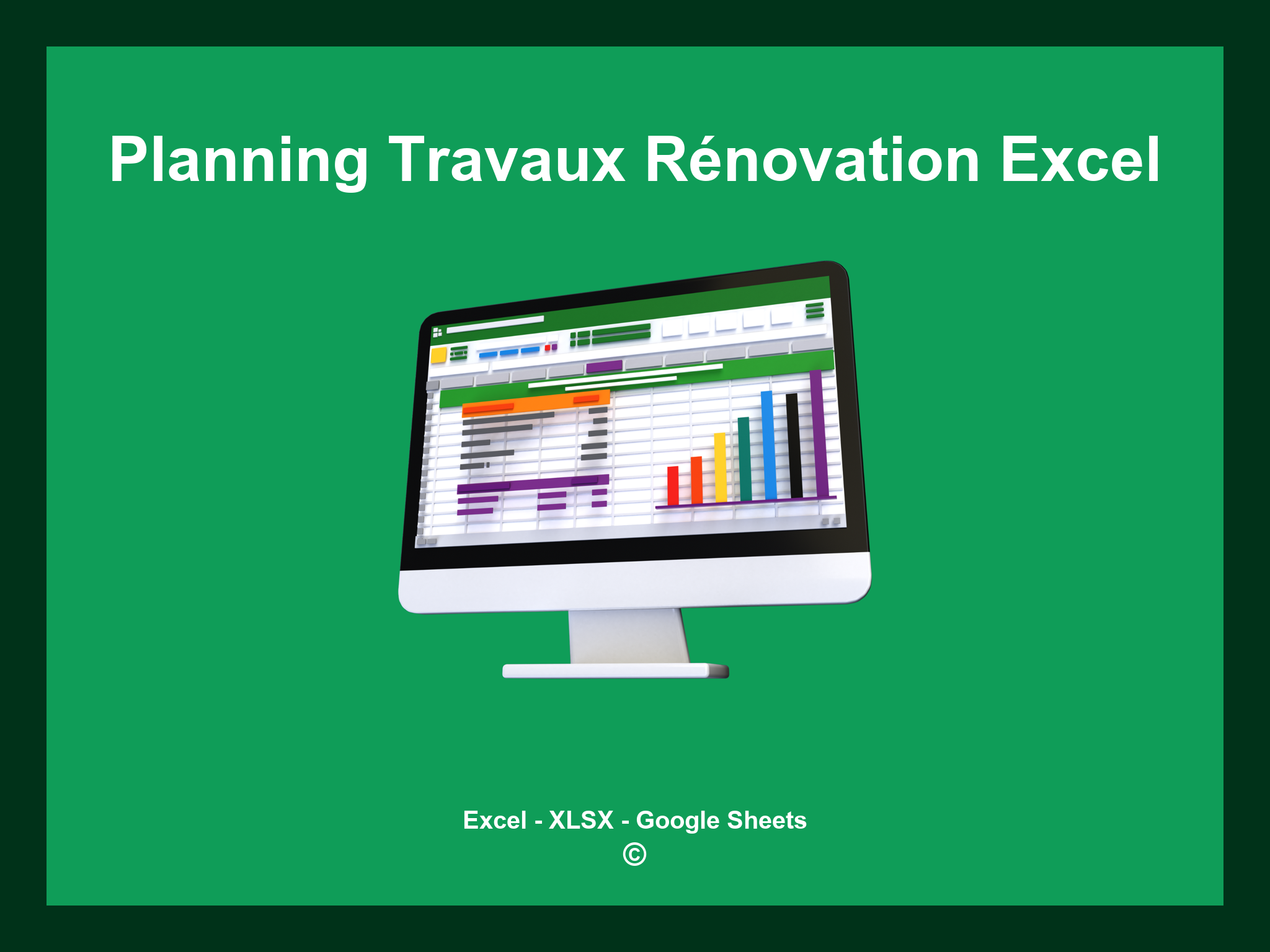 Planning Travaux Rénovation Excel